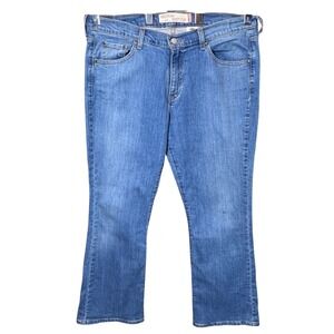 Levis Blue Jeans 515 Nouveau Bootcut Stretch Denim Womens 14 M